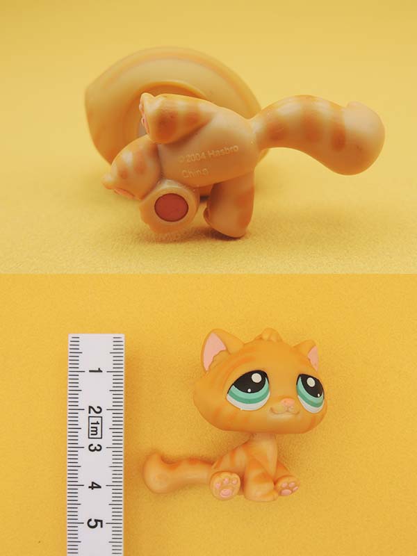 Littlest Pet Shop - Chat Tigré Orange Tabby Cat - #300 LPS Hasbro