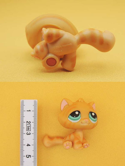 Littlest Pet Shop - Chat Tigré Orange Tabby Cat - #300 LPS Hasbro