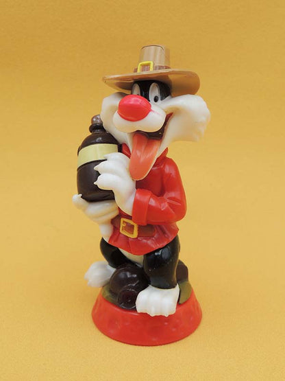 Looney Tunes - Sylvestre Avec Bouteille d'Alcool - Figurine Plastique