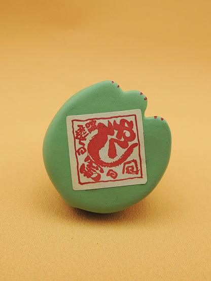 Maneki Neko - Chat Japonais Porte Bonheur Vert - Céramique (Import Japon)