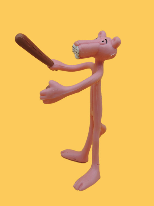 La Panthère Rose - Joueur de Baseball - Figurine Fil de Fer Vintage 70's 80's
