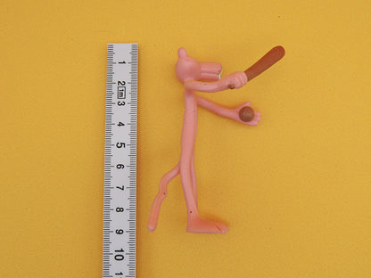 La Panthère Rose - Joueur de Baseball - Figurine Fil de Fer Vintage 70's 80's