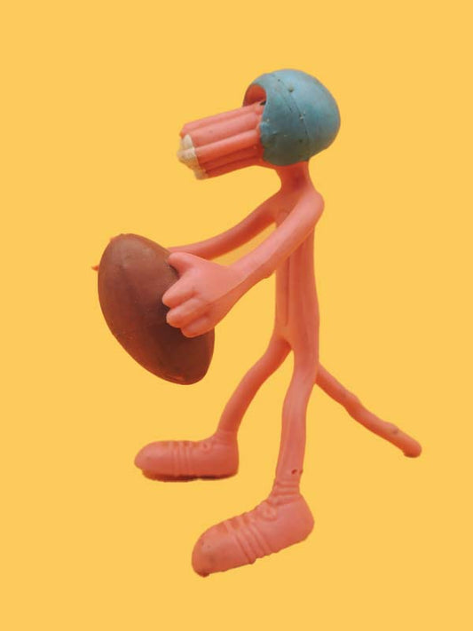La Panthère Rose - Joueur de Football Américain - Figurine Fil de Fer Vintage 70's 80's