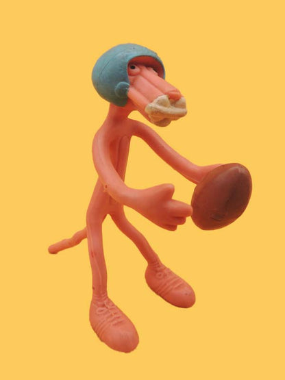 La Panthère Rose - Joueur de Football Américain - Figurine Fil de Fer Vintage 70's 80's