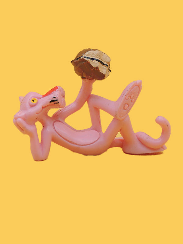 La Panthère Rose - Mega Sandwich - Figurine Fil de Fer Vintage 70's 80's