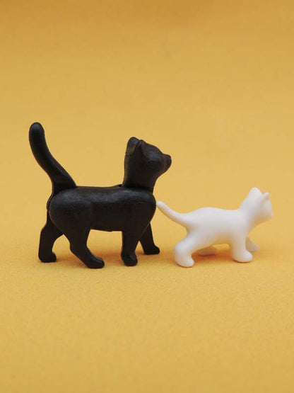 Maman Chat & Chaton Blanc - Jouets Figurines Animaux Playmobil