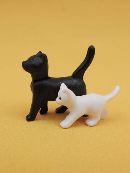 Maman Chat & Chaton Blanc - Jouets Figurines Animaux Playmobil