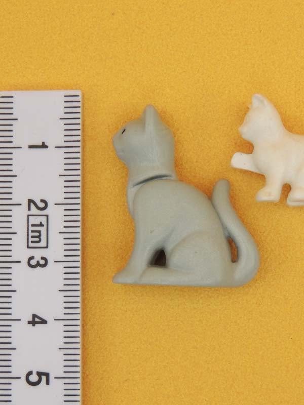 Maman Chat Grise & Chaton Blanc - Jouets Figurines Animaux Playmobil