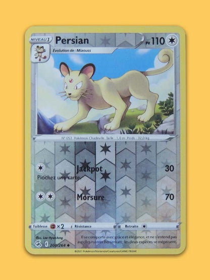 Pokémon - Persian - 200/264 Holo - Fusion - FR 2021
