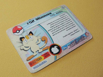 Pokémon - Miaouss N°52 - TOPPS Edition FR 1999