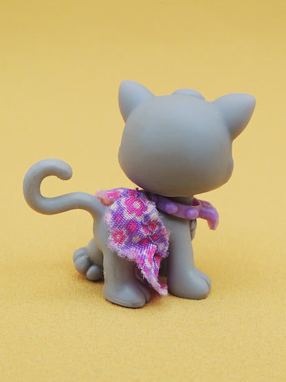Polly Pocket - Figurine Chat Gris - Sparklin’ Pets Series Mattel 2008