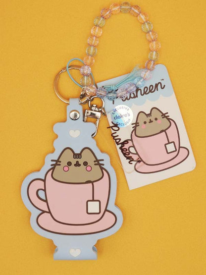 Pusheen - Porte Clé Chat Thé - Silicone et Perles