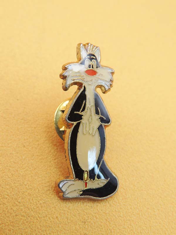 Sylvestre Le Chat Debout - Pin's Titi & Grosminet - 1987 Vintage