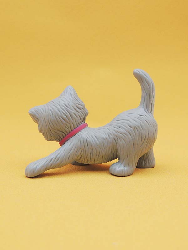Barbie - Figurine Chat Gris Barbie Vétérinaire - Mattel Vintage 2004