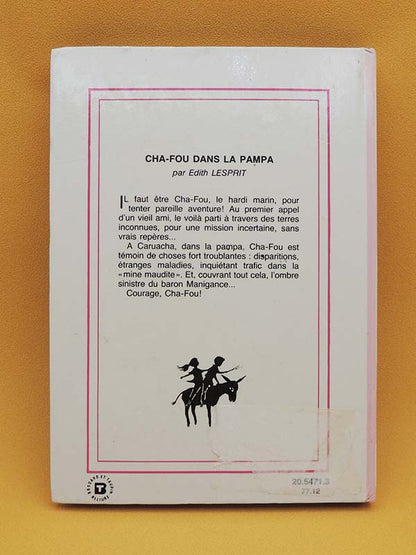 Cha-Fou Dans La Pampa - Edith Lesprit Roman Vintage 70's