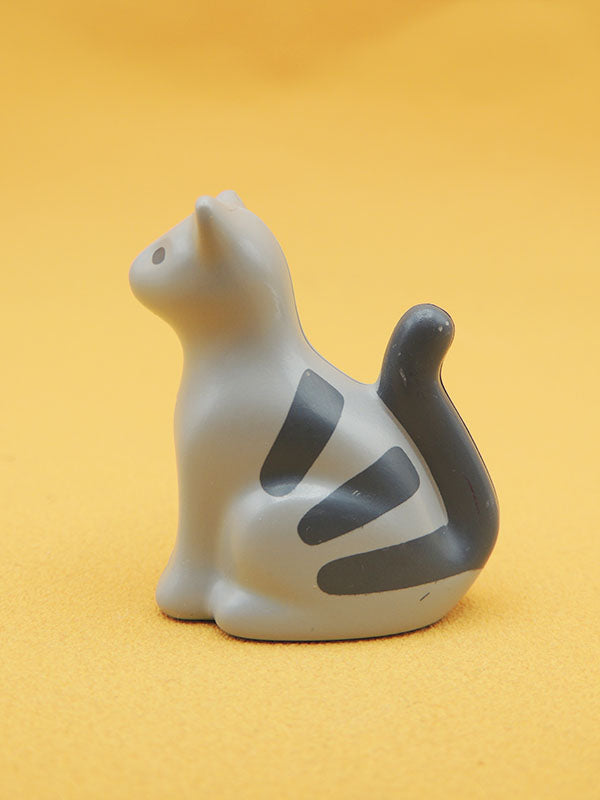 Chat Gris Rayé - Figurine Chat Playmobil 1.2.3. - Réf 60 64 1600