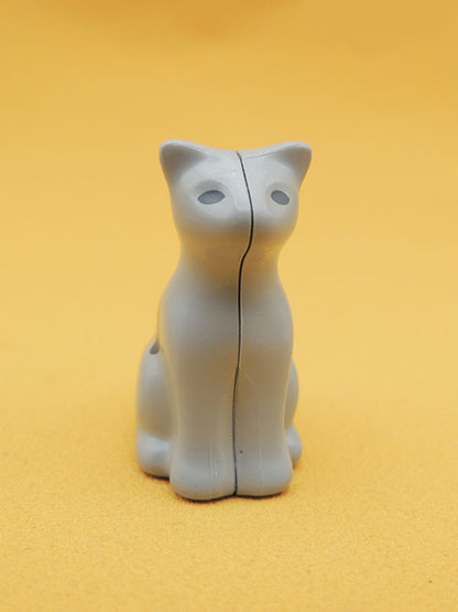 Chat Gris Rayé - Figurine Chat Playmobil 1.2.3. - Réf 60 64 1600