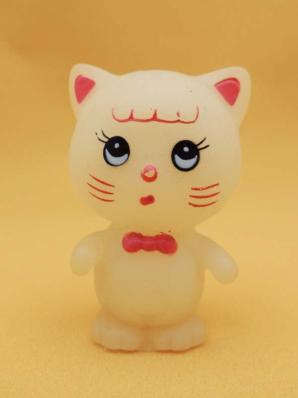 Glow Friends - Figurine Chat Phosphorescente 8cm - Bootleg Vintage 1980's