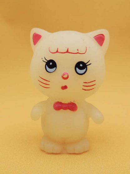 Glow Friends - Figurine Chat Phosphorescente 8cm - Bootleg Vintage 1980's