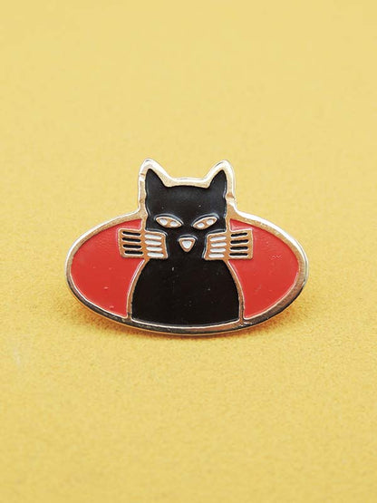 Craven A Cigarettes Chat Noir - Pin's Vintage Publicitaire