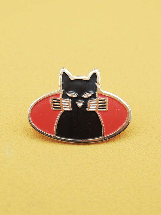 Craven A Cigarettes Chat Noir - Pin's Vintage Publicitaire