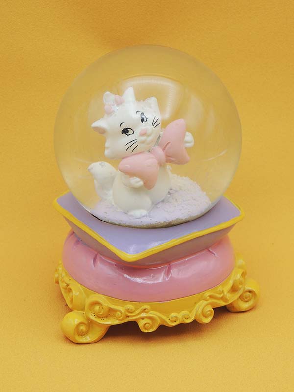 Les Aristochats - Boule à Neige Chat Marie - Disney Vintage