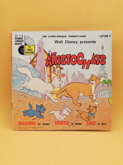 Les Aristochats - Vinyl Livre-Disque 24 pages - Disney 1970