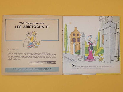 Les Aristochats - Vinyl Livre-Disque 24 pages - Disney 1970