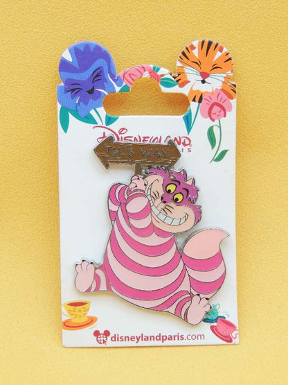 Chat du Cheshire This Way - Pin's Disneyland Paris