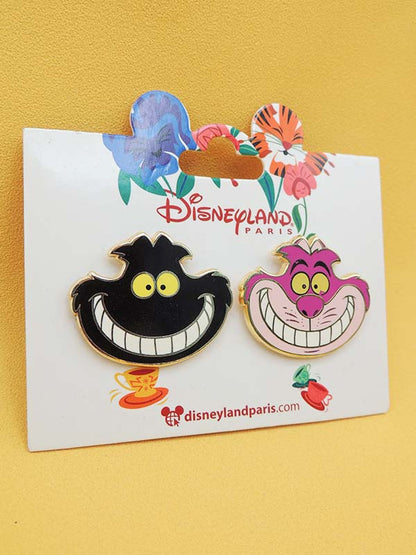 Chat du Cheshire Set de 2 - Pin's Disneyland Paris