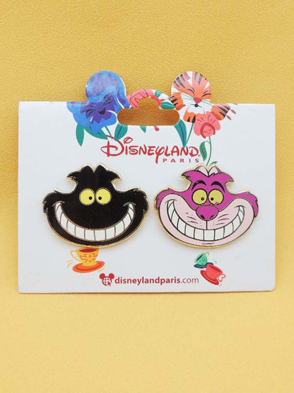 Chat du Cheshire Set de 2 - Pin's Disneyland Paris