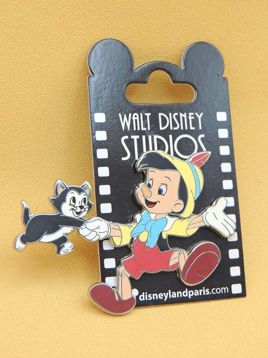 Pinocchio & Figaro N°1 - Pin's Disneyland Paris