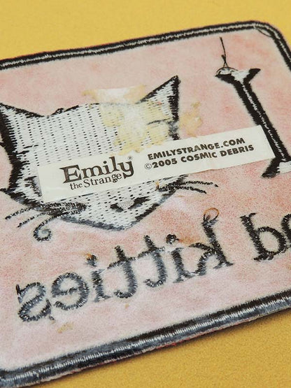 Emily The Strange - I Love Bad Kitties - Patch Brodé Vintage 2005