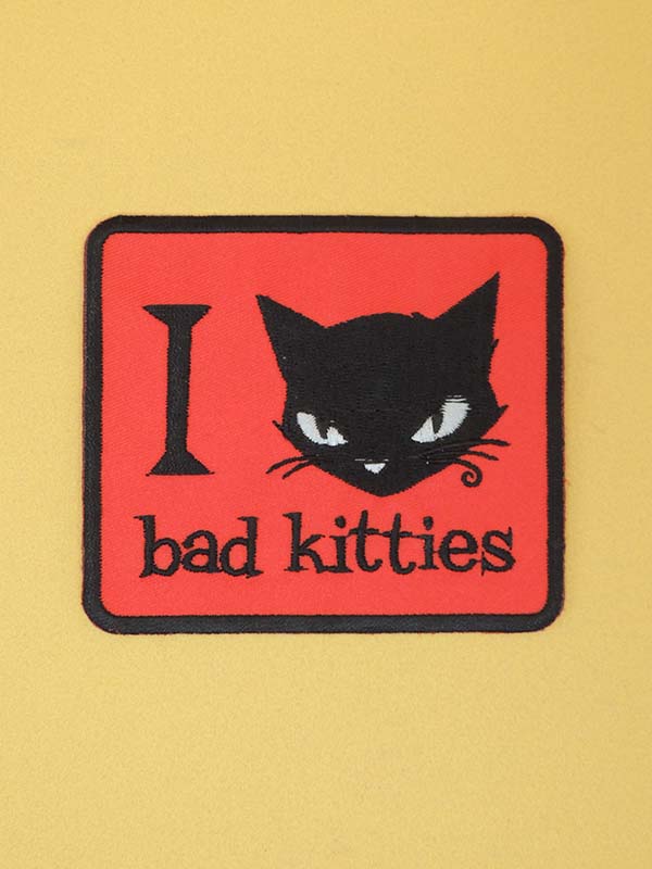 Emily The Strange - I Love Bad Kitties - Patch Brodé Vintage 2005