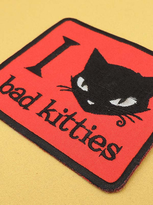 Emily The Strange - I Love Bad Kitties - Patch Brodé Vintage 2005