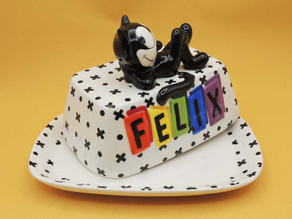 Felix Le Chat - Beurrier Céramique Noir & Blanc - Officiel