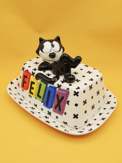 Felix Le Chat - Beurrier Céramique Noir & Blanc - Officiel