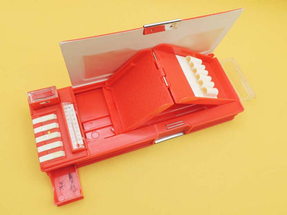 Trousse Multifonction Rétro FLOMO - Friendly Chat Rouge - Années 80 - Kawaii Japon Rétro