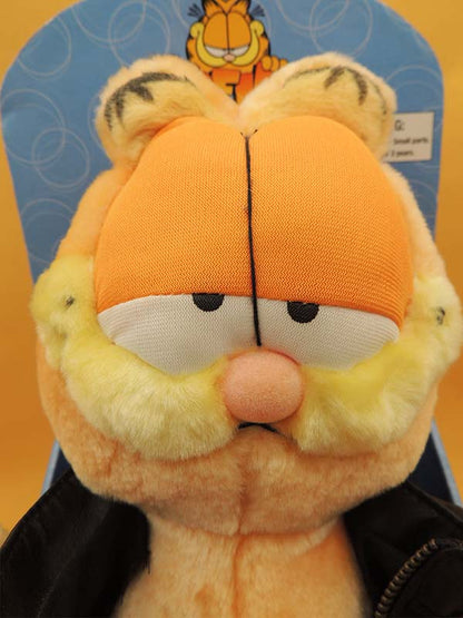 Garfield - Rockin' Rebel Bad To The Bone - Peluche Sonore Vintage 1981