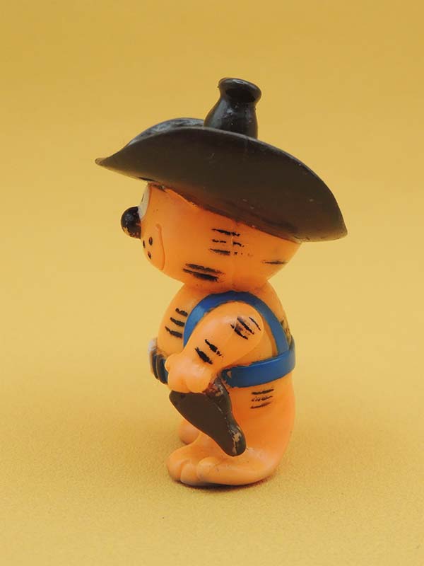 Isidore Le Chat Cowboy - Figurine Les Entrechats - Vintage Bandai 1985 (6,5cm)