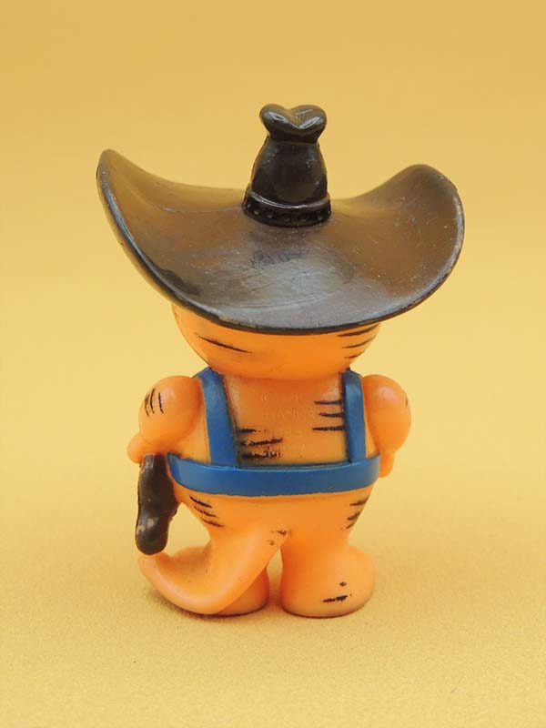 Isidore Le Chat Cowboy - Figurine Les Entrechats - Vintage Bandai 1985 (6,5cm)