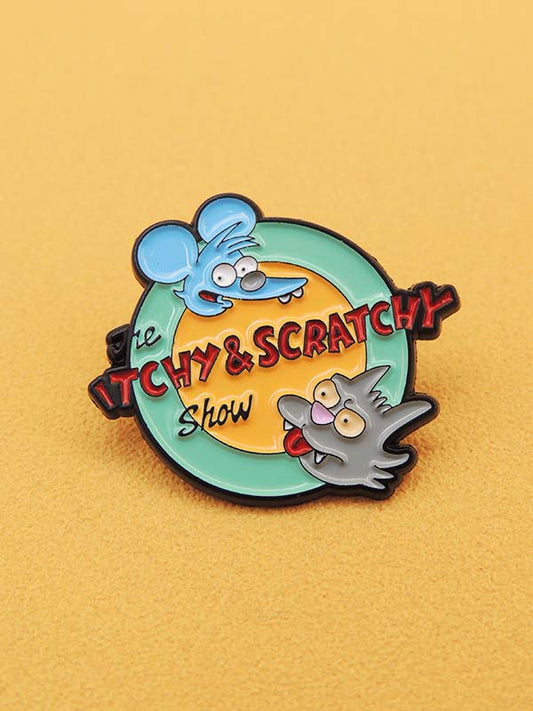 The Itchy & Scratchy Show - Pin's Rond The Simpsons