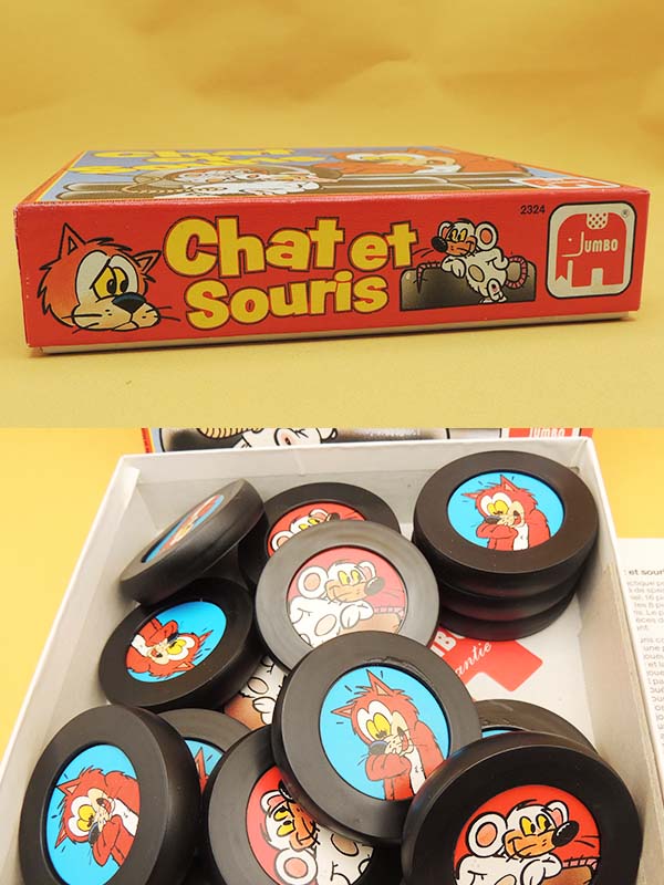 Chat et Souris - Jeu de Société Vintage 1984 JUMBO - RARE !