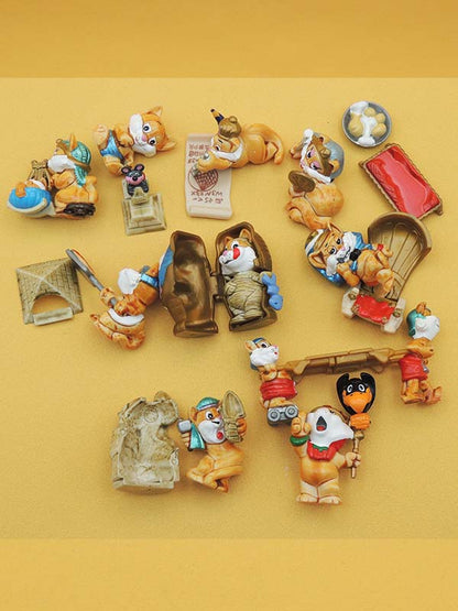 Les Egyptochats - Série Complète 1997 - Kinder Surprise Vintage 90's