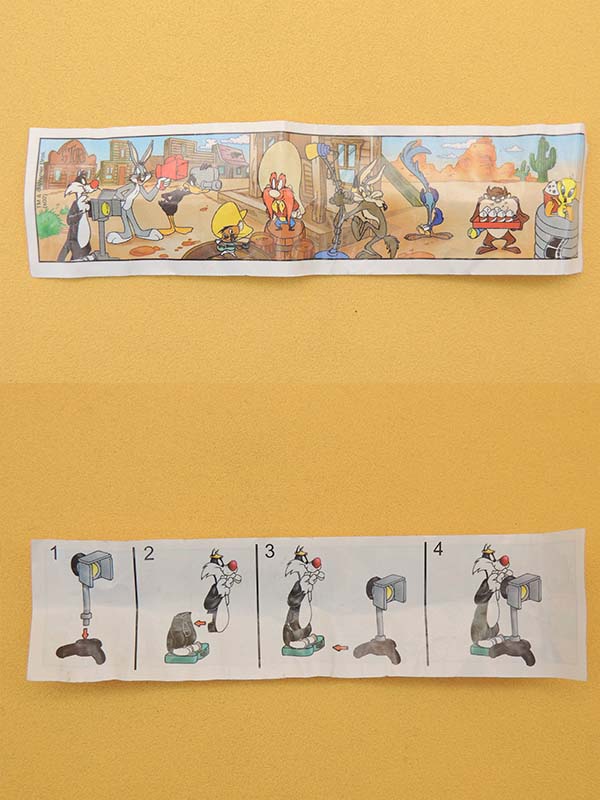 Sylvestre Chef Lumière - Kinder Looney Tunes Cinéma - Figurine 2002 Vintage