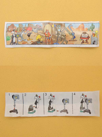 Sylvestre Chef Lumière - Kinder Looney Tunes Cinéma - Figurine 2002 Vintage