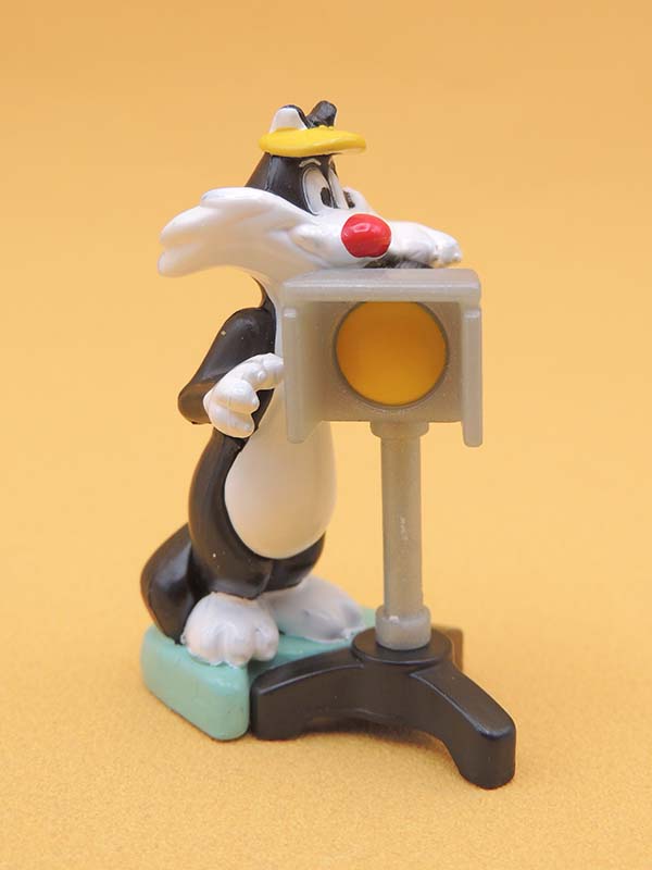 Sylvestre Chef Lumière - Kinder Looney Tunes Cinéma - Figurine 2002 Vintage