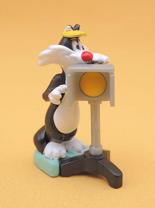 Sylvestre Chef Lumière - Kinder Looney Tunes Cinéma - Figurine 2002 Vintage