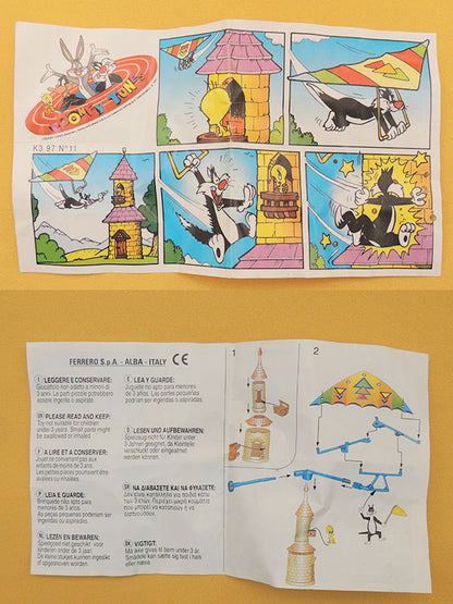 Kinder Maxi - Sylvestre & La Tour - Jouet Mécanique Vintage 1997