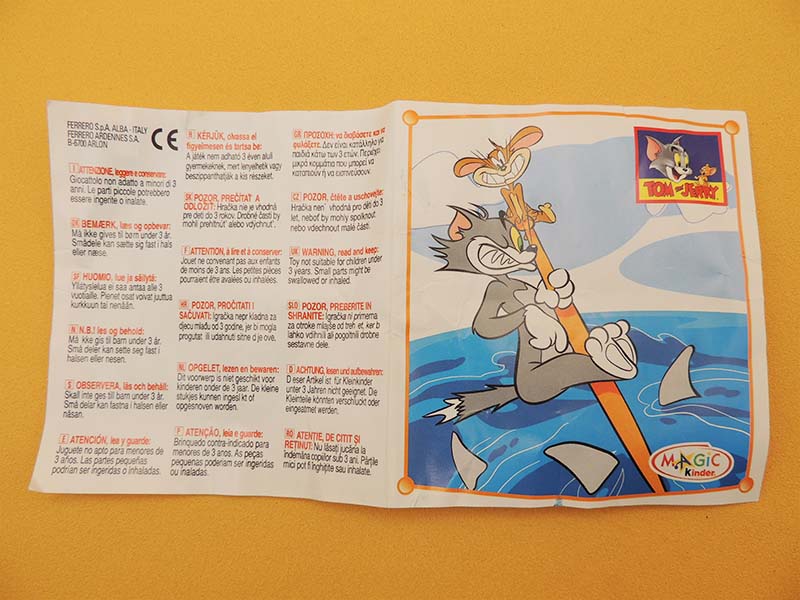 KINDER Maxi - Jouet Vintage Tom & Jerry - Jeux des Anneaux 2004
